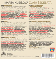 Seznam písní na CD BOXu Marta Kubišová - Zlatá šedesátá
